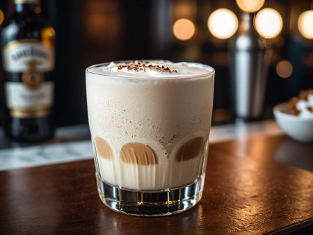 Elegant St. Petersburg Soiree with Creamy White Russian Delight AI Generated.の素材