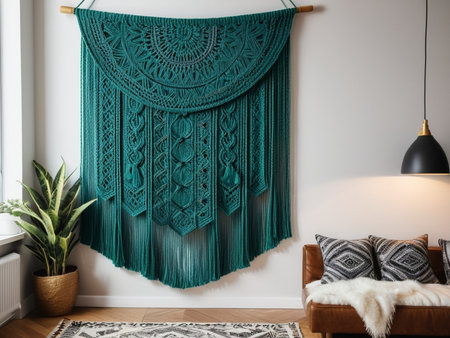 Charming Wall Hangings Adding Personality to Your Home AI Generated.の素材