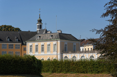 The Baroque Augustusburg Castle is one of the first important creations of Rococo in Bruhl near Bonn, North Rhine Westphalia - Germany. Since 1984 it is in the list of World Heritage Sites.のeditorial素材