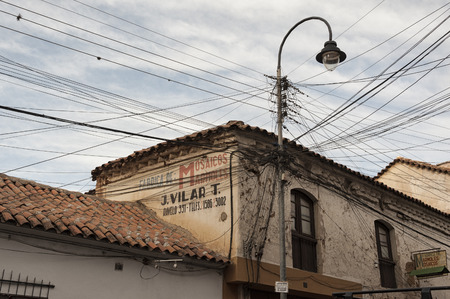 The capital city of Bolivia - Sucre has a rich colonial heritage, evident in its buildings, street-scapes and numerous churches. In 1991 Unesco site, now it's tourist placeの写真素材