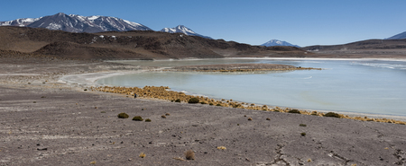 Bolivia, is a lake located at 4.114 meters above sea level in the Bolivian PotosÃ Department - Boliviaの写真素材