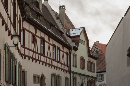 The historic old town of Bamberg with baroque architecture and iconic wood-framed houses - Bavaria, Germanyのeditorial素材