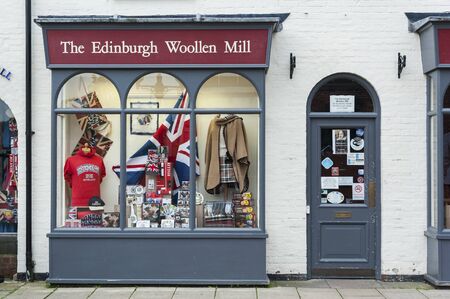 STRATFORD-UPON-AVON, WARWICKSHIRE, UK - MAY 27, 2018: The Edinburgh Wollen Mill Shop in...