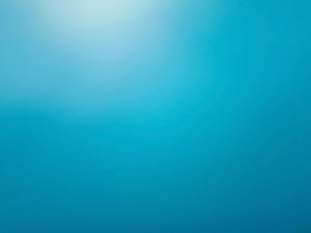 blue gradient abstract background with white light on topの写真素材