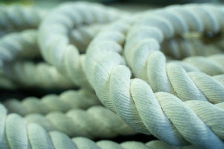 Rope for sports in the fitness clubの写真素材