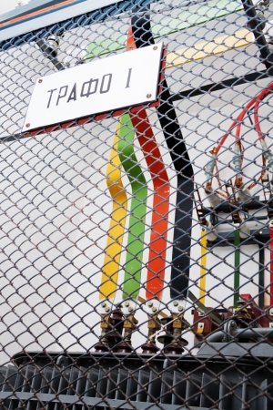 High voltage transformatorの写真素材