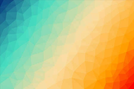 low poly color transition from blue to red