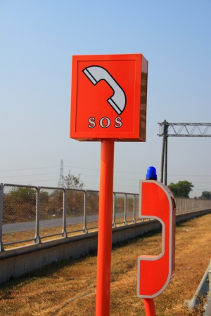 SOS telephoneの写真素材