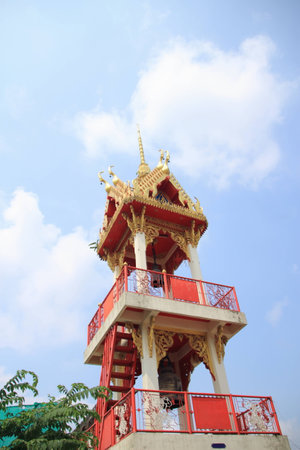 Bell tower at wat Kampangの写真素材
