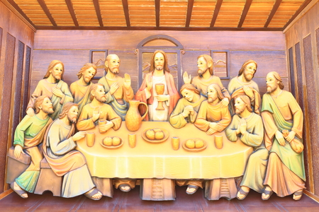 The Last Supper at saint joseph catholic churchのeditorial素材
