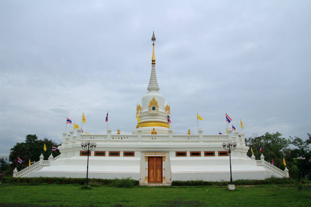 stupa at Wat Khun Sai, Uthai, Ayutthayaの写真素材