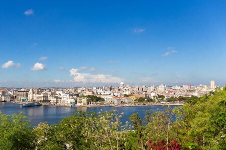 Panoramic views of Havana Cubaの写真素材