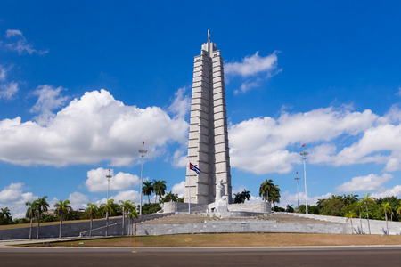 Jose Marti Memorial at the Plaza de la Revolucion in Havana Cubaのeditorial素材
