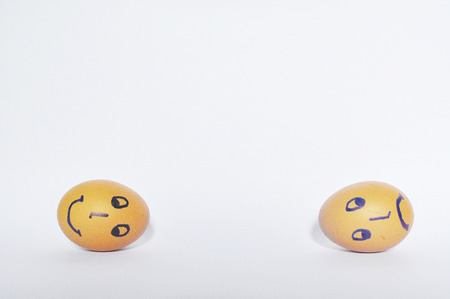 Smiled eggsの写真素材