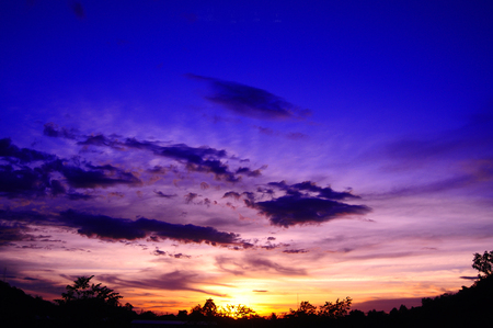 Twilight eveningの写真素材