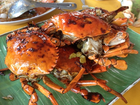 Famous Seremban BBQ crabs の素材