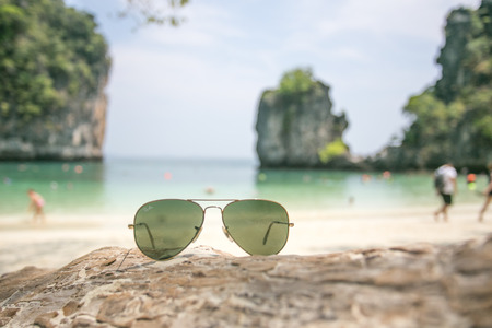 vacation sunglassの写真素材