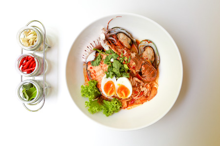 Thai tom yum lobsterの写真素材