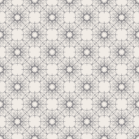 Round Linear Seamless Pattern with lace vintage decorative geometric elements. Modern monochrome geometric background. Contemporary graphic design.の写真素材