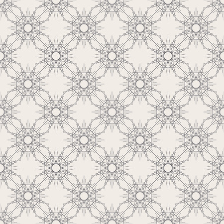 Round Linear Seamless Pattern with vintage decorative geometric elements. Modern monochrome geometric background. Contemporary graphic design.の写真素材
