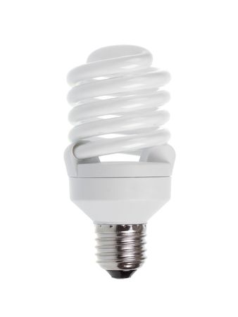 Light bulb isolated on white background