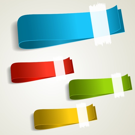 Set of colorful tag labels. Vector eps10 illustrationのイラスト素材