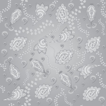 Abstract floral seamless background.のイラスト素材