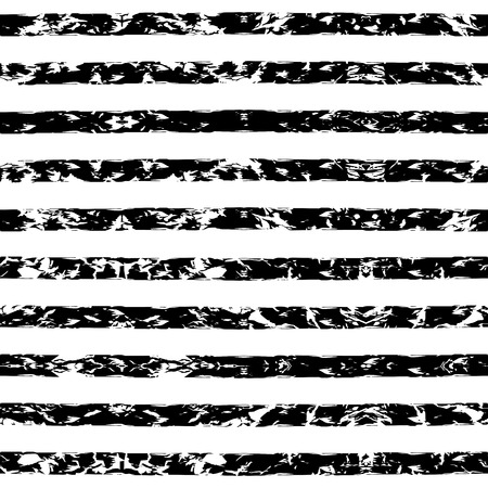 Fantasy abstract seamless pattern made with ink.Black and white modern background. Grungy texture.のイラスト素材