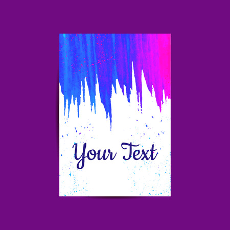 Corporate Identity watercolor  template.Invitation card.Vector  colorful abstract background.Space for your text.のイラスト素材