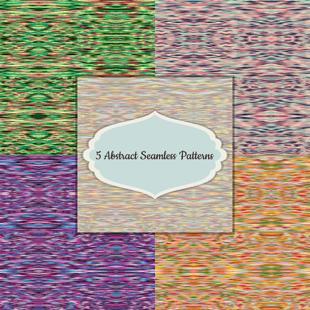 Seamless patterns.Multicolor abstract blurred seamless backdrop.Set of bright seamless patterns.のイラスト素材