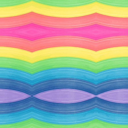 Vivid seamless background.Watercolor rainbow pattern. Fantasy design. Bright strips.のイラスト素材