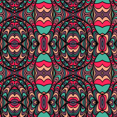 Vector seamless waves patternのイラスト素材