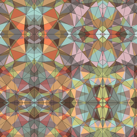 Mosaic vector seamless patternのイラスト素材