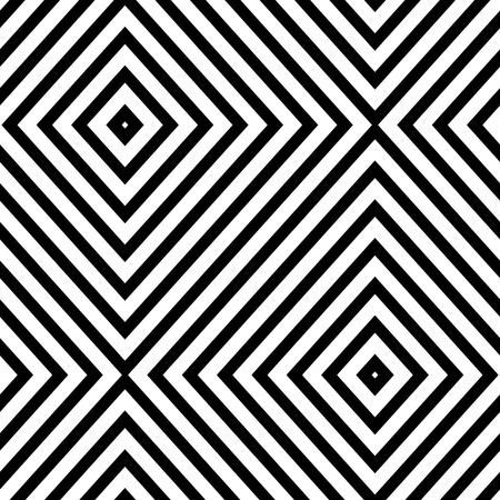 Abstract geometric seamless pattern. Simple black and white background.Vector illustration. Classic design.のイラスト素材