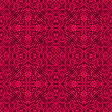 Fantasy abstract seamless pattern. Textured red background.のイラスト素材