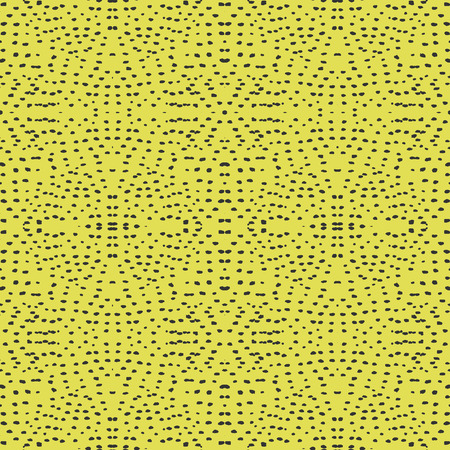 Fantasy abstract seamless pattern made with ink. Modern design. Vector illustration.  Simple wallpaper with dots.のイラスト素材