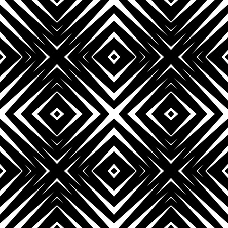 Abstract geometric seamless pattern. Simple black and white background.Vector illustration. Modern design.のイラスト素材