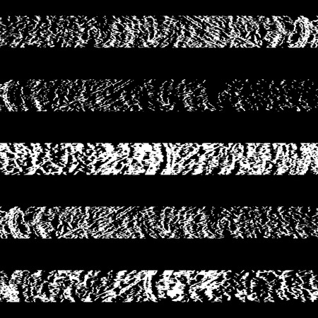 Fantasy abstract seamless pattern made with chalk.Black and white modern background. Grungy texture.のイラスト素材