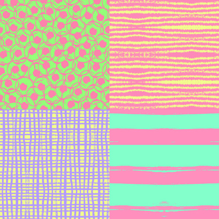 Fantasy abstract seamless pattern made with ink. Modern design.のイラスト素材