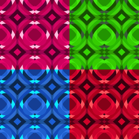 Set of fantasy abstract seamless pattern. Modern background.Bright colors.のイラスト素材