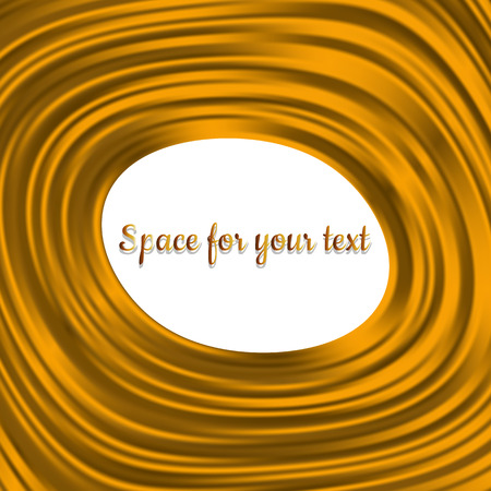 Abstract background with texture of silk. Gold frame.Vector illustration. Satin texture. Editable template.Place for your text.のイラスト素材