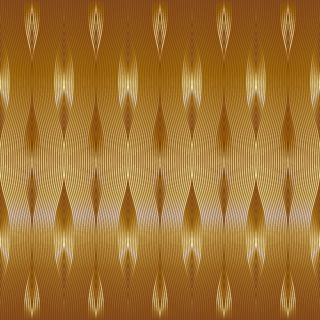 Gold  pattern. Abstract modern background. Vector illustration. Shiny backdrop with curve  gold stripes.Vintage vector gold  wallpaper.のイラスト素材
