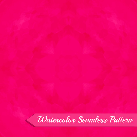 Watercolor seamless pattern. Creative pink  background. Vector illustration.Fantasy design.Retro wallpaper with abstract flower.のイラスト素材
