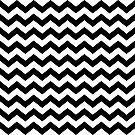 Abstract geometric seamless pattern. Simple black and white background.Vector illustration. Classic design. Chevron pattern. Zig zag pattern.のイラスト素材
