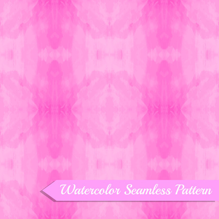 Watercolor seamless pattern. Abstract background. Vector illustration.Fantasy design.Retro pink wallpaper.のイラスト素材