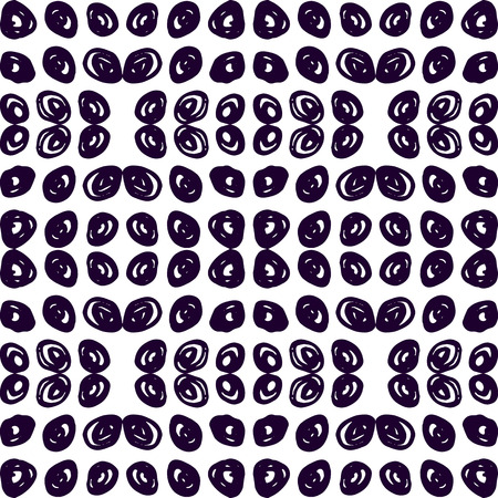 Monochrome scribble background  made a felt pen. Modern design.Vector illustration. Fancy hand drawn texture.White background with blue spirals and  lines. Hipster wallpaper with doodles.のイラスト素材
