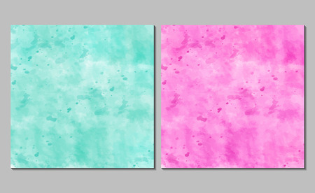 Set of 2 watercolor backgrounds. のイラスト素材