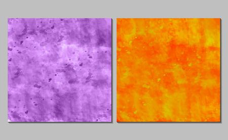 Set of 2 watercolor backgrounds.のイラスト素材