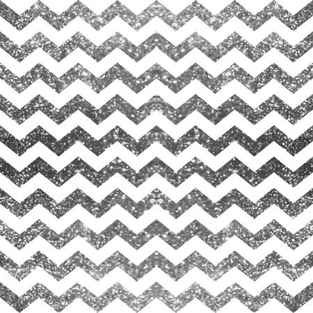 Silver and white glitter pattern. Sparkle abstract geometric modern background. Vector illustration.Shiny backdrop. Texture of  brilliant  silver foil. Classic chevron wallpaper.のイラスト素材