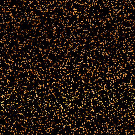 Abstract black modern seamless pattern with gold confetti.  Vector illustration.Shiny background. Texture of gold foil.のイラスト素材